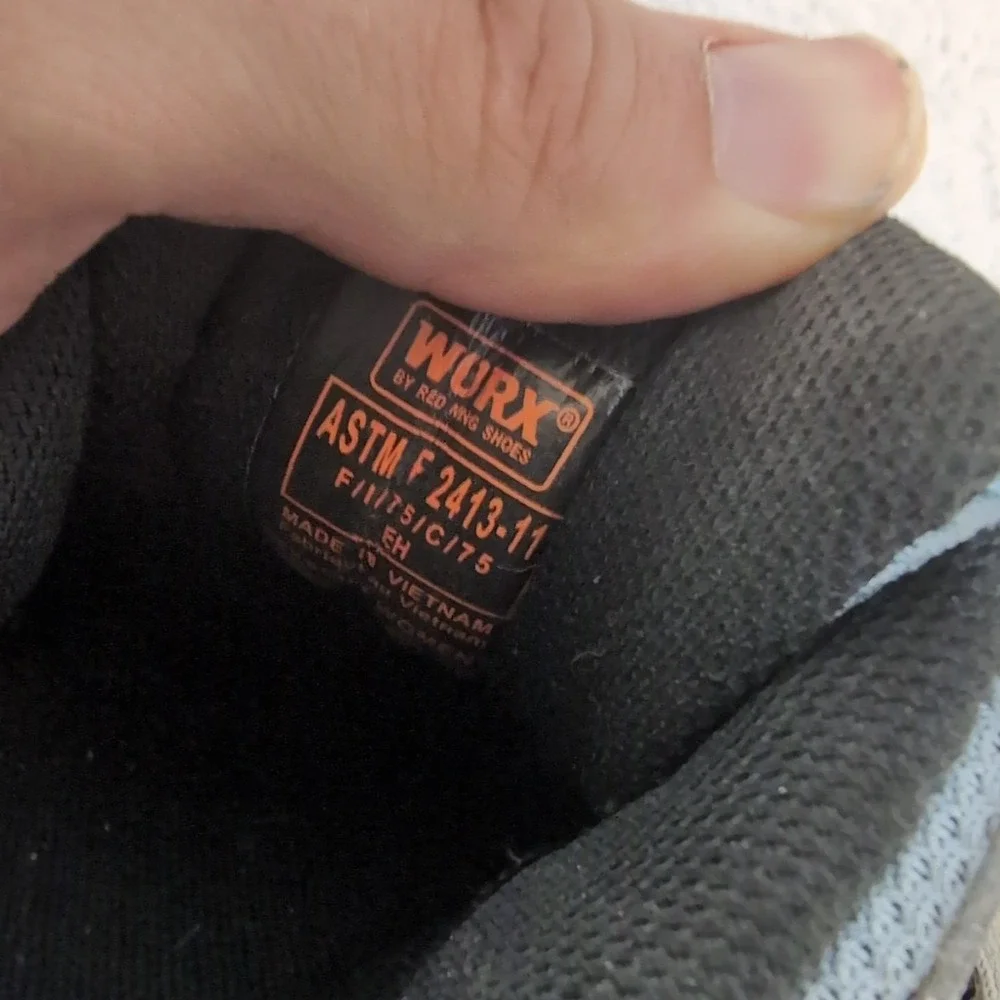 Worx‎ Steel Toe Shoes Red Wing Gray/Blue Womens 10M ASTM F 2413-11 Steel Toe